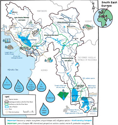 Map of the extended Drin Basin