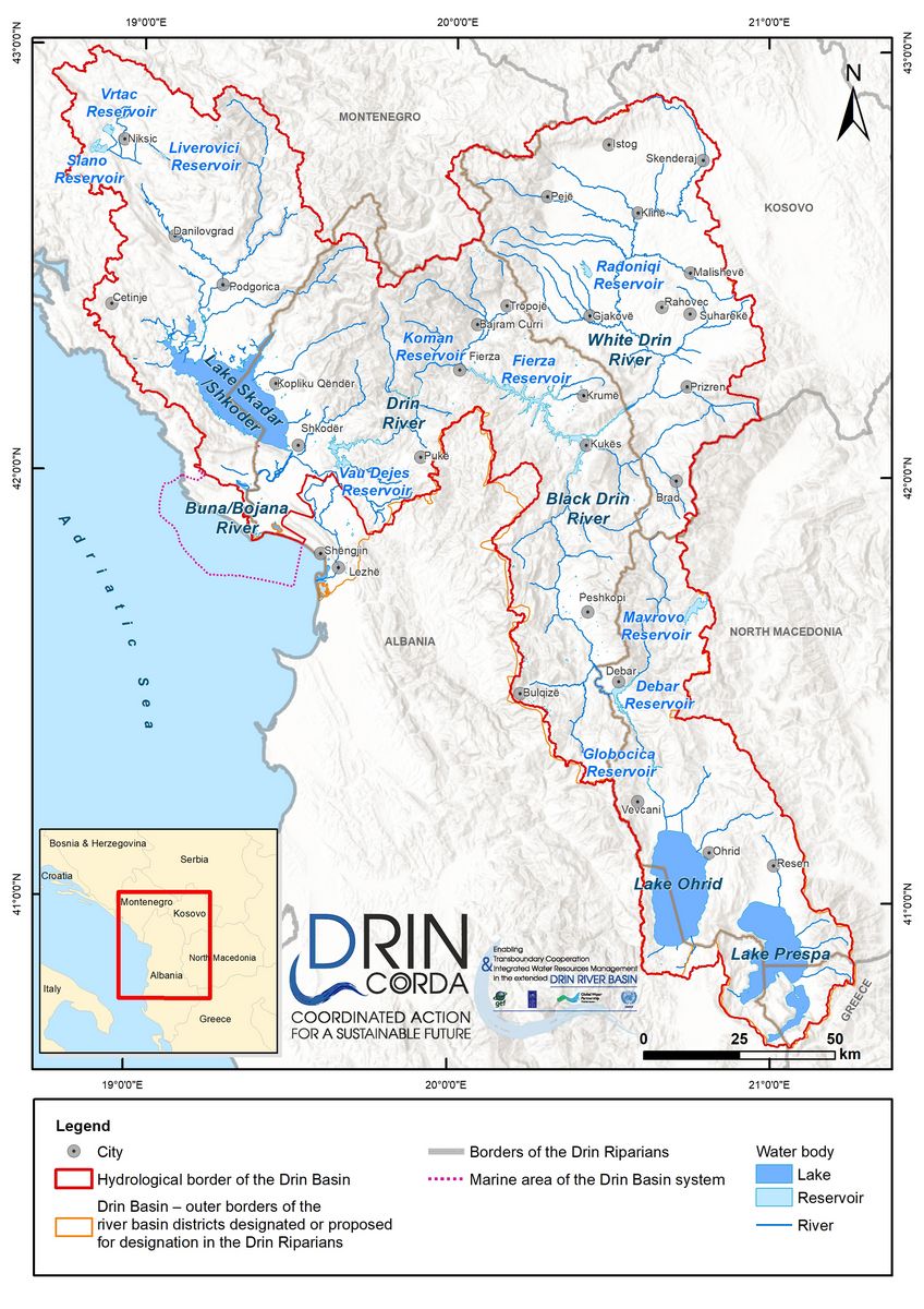 1_1 Map of the Drin Basin