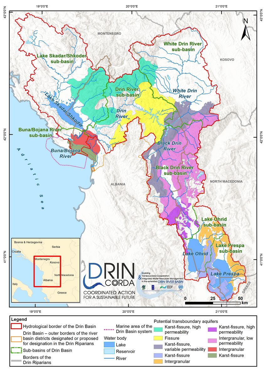 1_11 Potential transboundary aquifers in the Drin Basin
