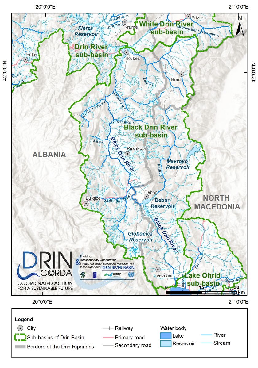 1_5 Map of the Black Drin River sub-basin