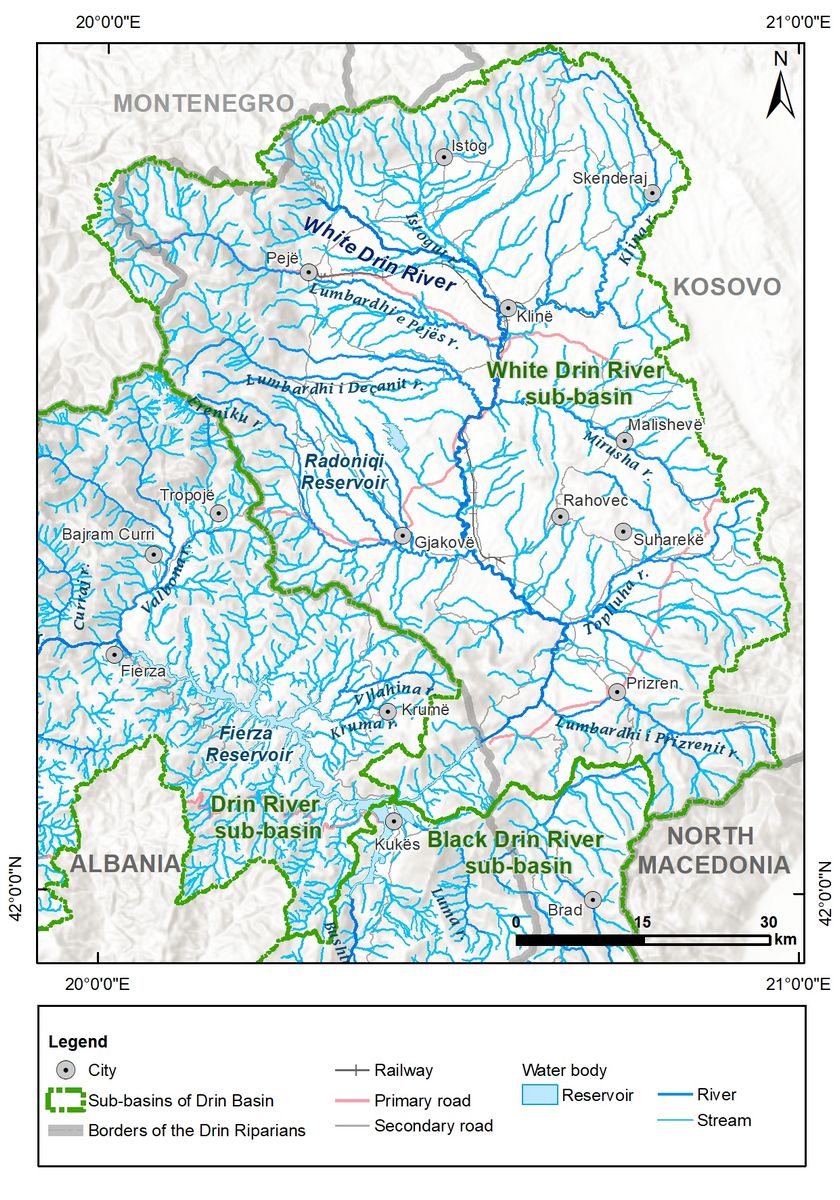 1_6 Map of the White Drin River sub-basin