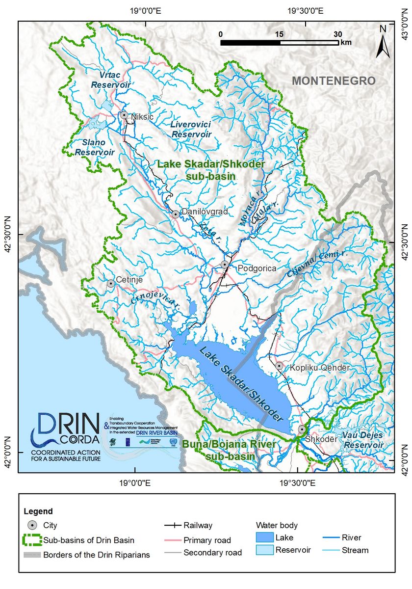 1_7  Map of the Lake Skadar Shkoder sub-basin