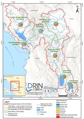 2_11 Total phosphorus load from source apportionment estimations in the Drin Basin