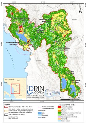 2_2 Drin River Basin_Land use (CORINE LC 2018)