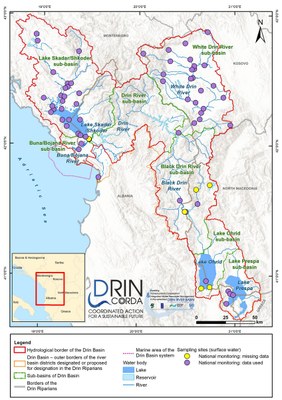 3_1 Location of sampling sites of the national monitoring networks for surface water