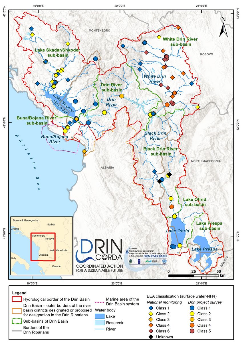 3_10 Classification of ammonium concentrations in surface-water sampling sites