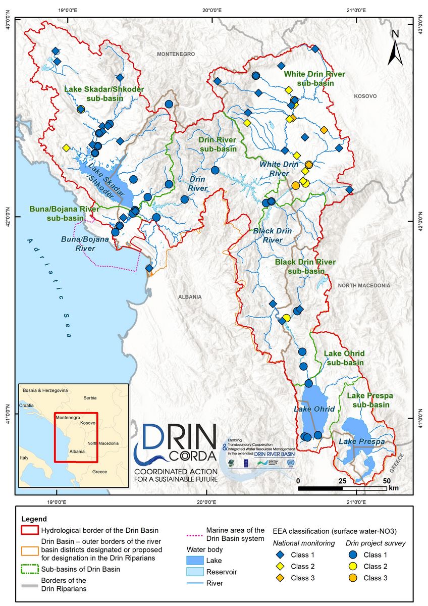 3_9 Classification of nitrate concentrations in surface-water sampling sites