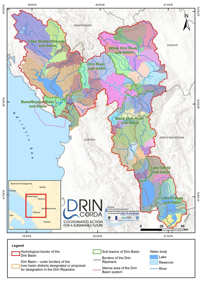 5_2 Preliminary identification of surface-water bodies WFD in the Drin  Basin